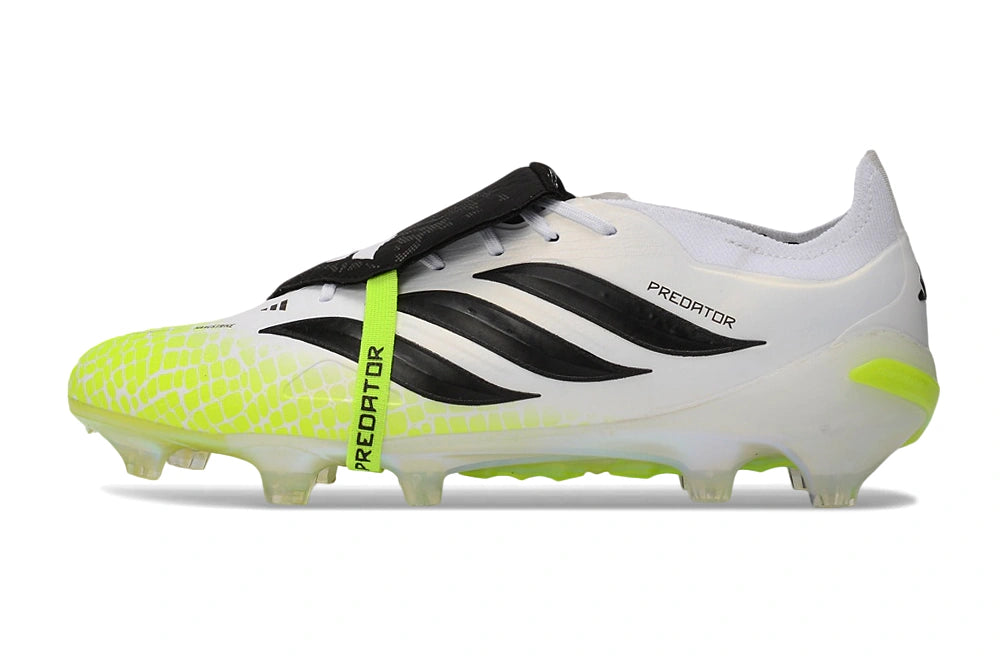 Chuteira Adidas Predator Tongue 26 Elite FG - Branco/Verde