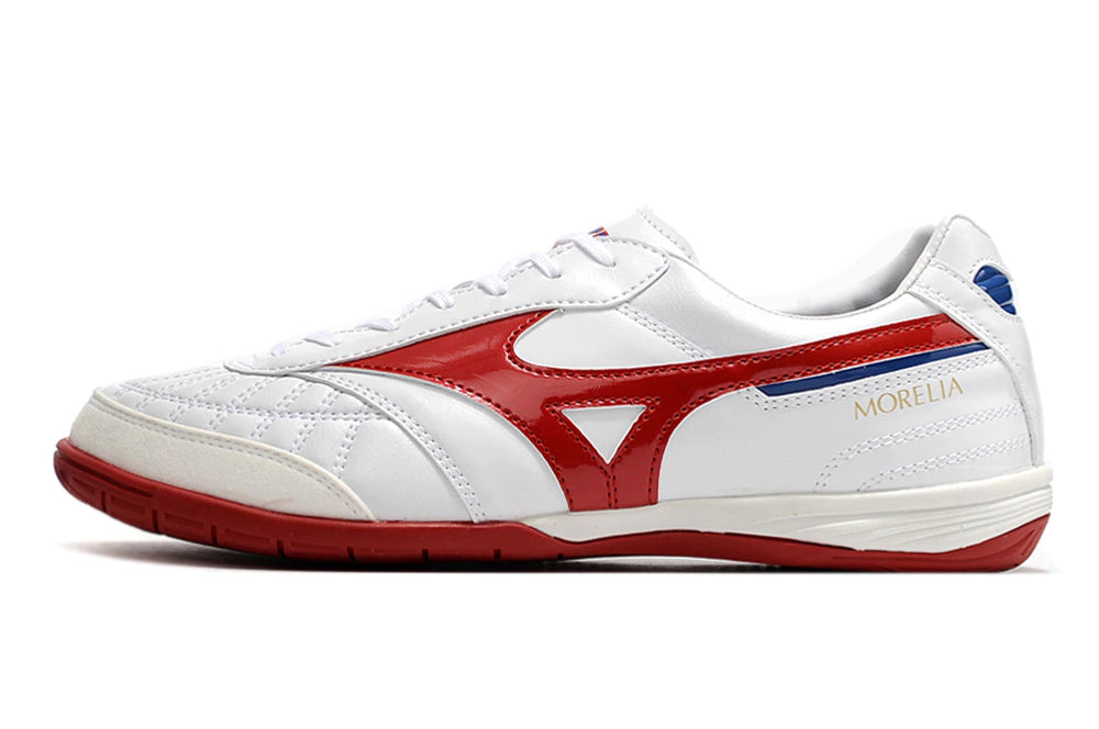 Chuteira Mizuno Morelia Sala Futsal - Branco/Vermelho