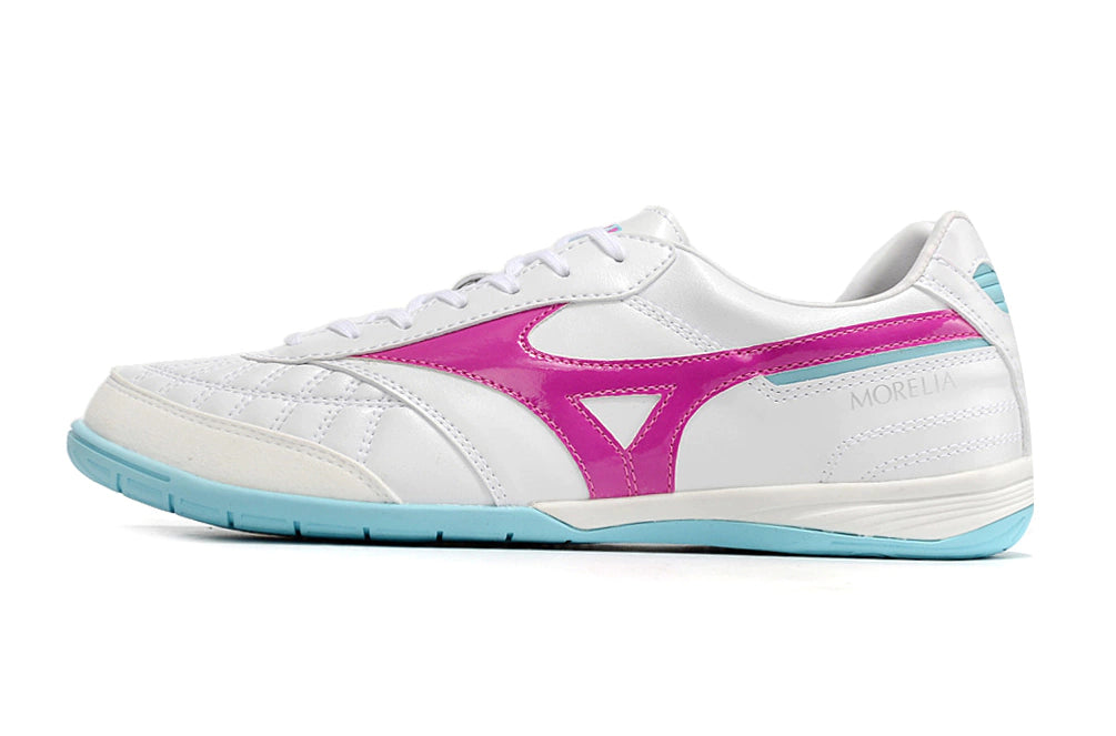 Chuteira Mizuno Morelia Sala Futsal - Branco/Rosa