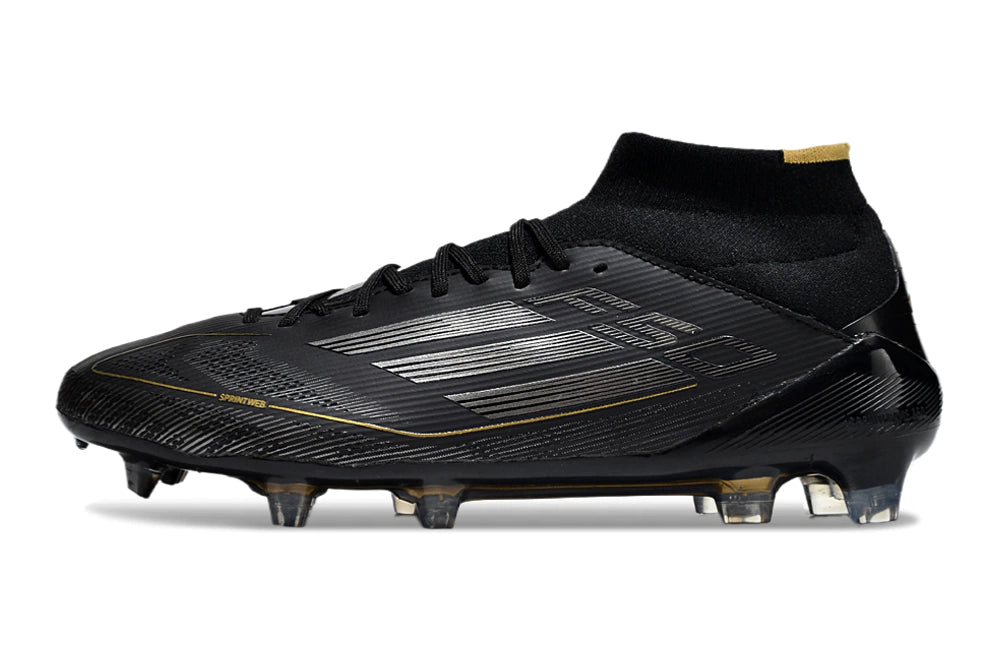 Chuteira Adidas F50 Elite Mid Campo - Preto/Dourado