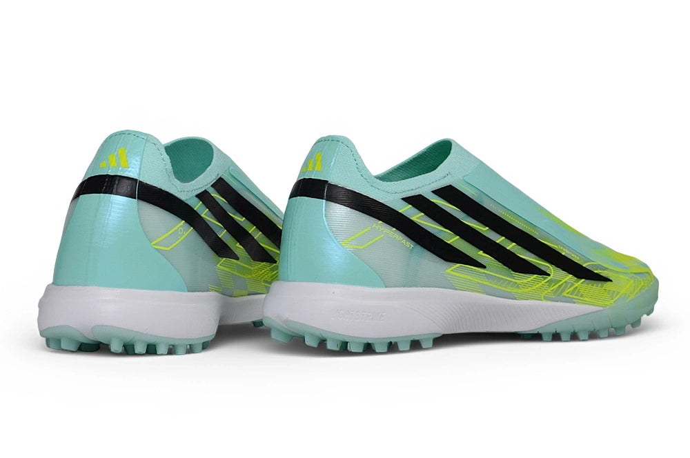 Chuteira Adidas F50 Hyperfast Laceless TF - Verde