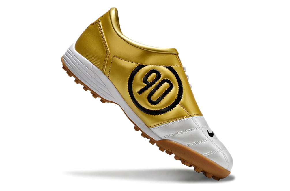 Chuteira Nike Total 90 Society - Branco/Dourado