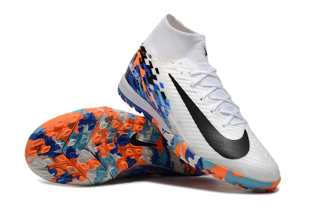 Chuteira Nike Mercurial Superfly 10 Elite Society - Branco/Preto/Vermelho