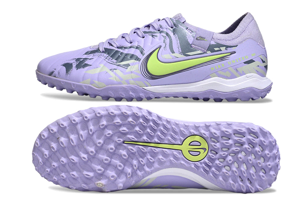 Chuteira Nike Tiempo 10 Pro Society Roxo "United Pack"