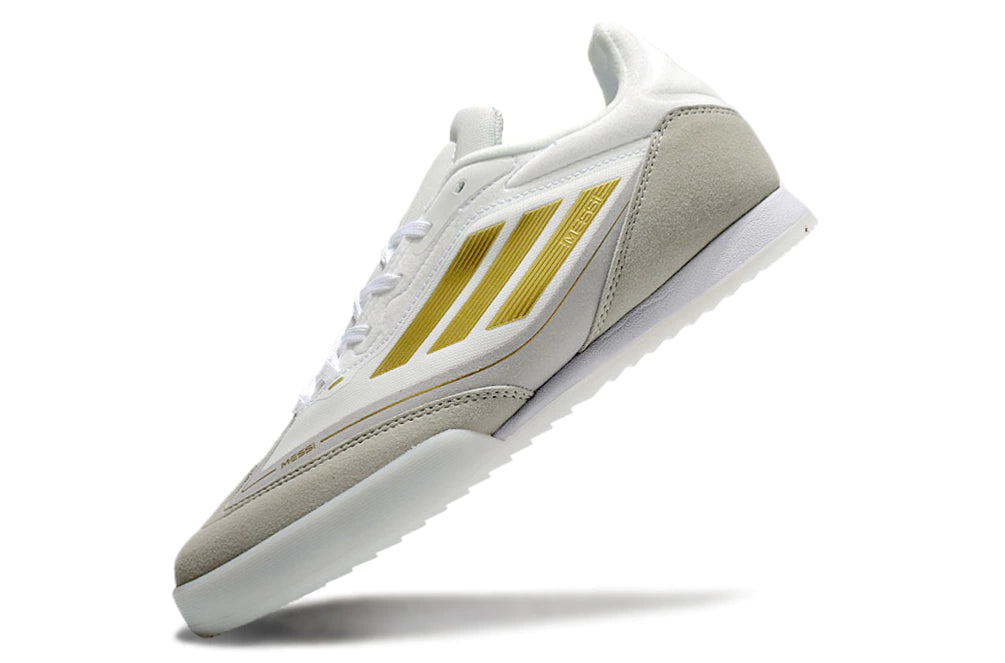 Chuteira Adidas X F50 Futsal - Branco/Dourado