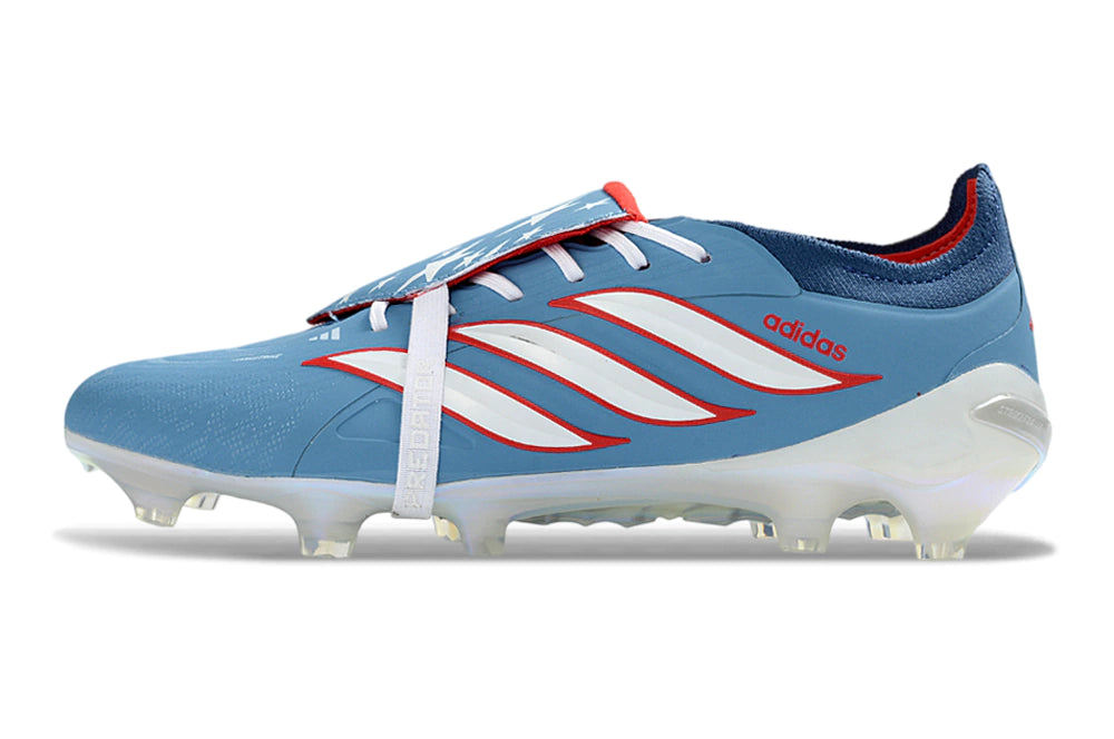 Chuteira Adidas Predator Tongue 26 Elite FG - Azul