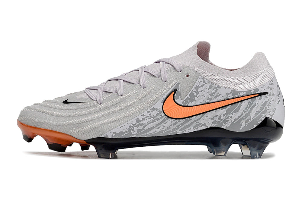 Chuteira Nike Campo Phantom GX2 Elite Campo FG - Cinza/Laranja
