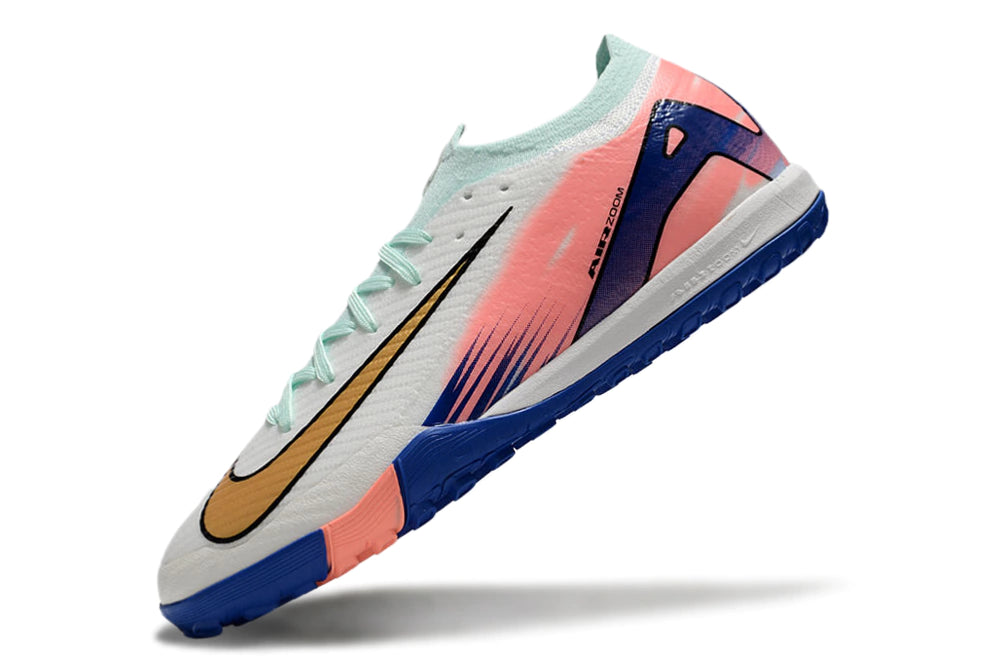 Chuteira Nike Mercurial Vapor 16 Elite Society - Branco/Rosa/Azul