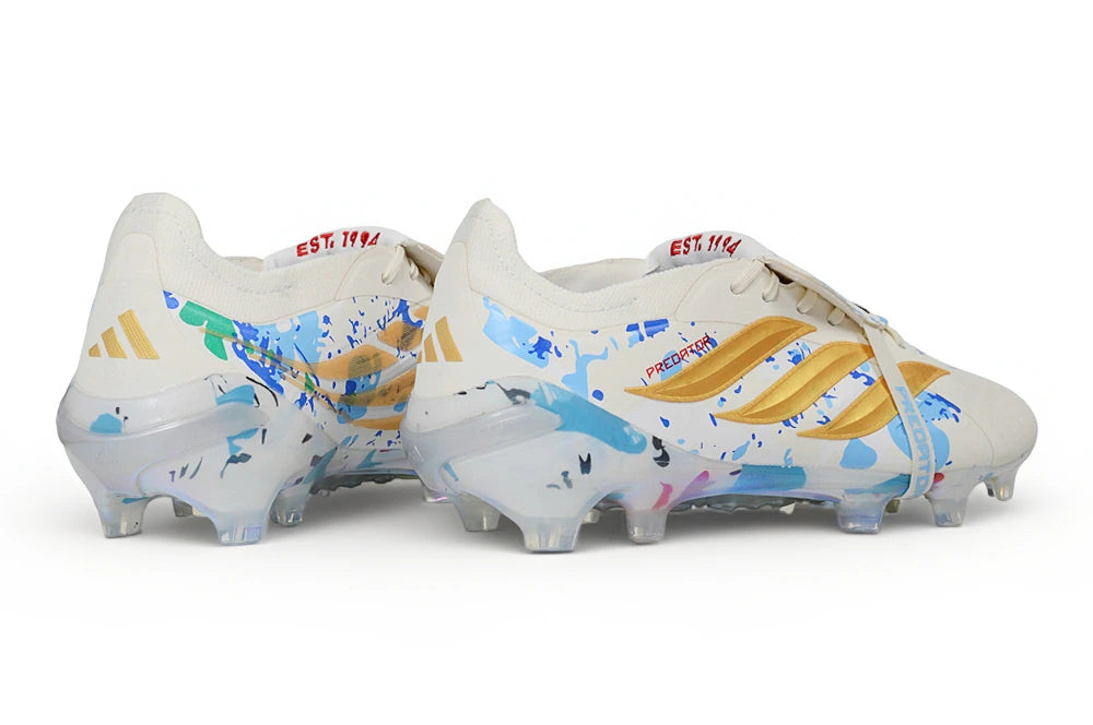 Chuteira Adidas Predator Tongue 26 Elite FG - Branca