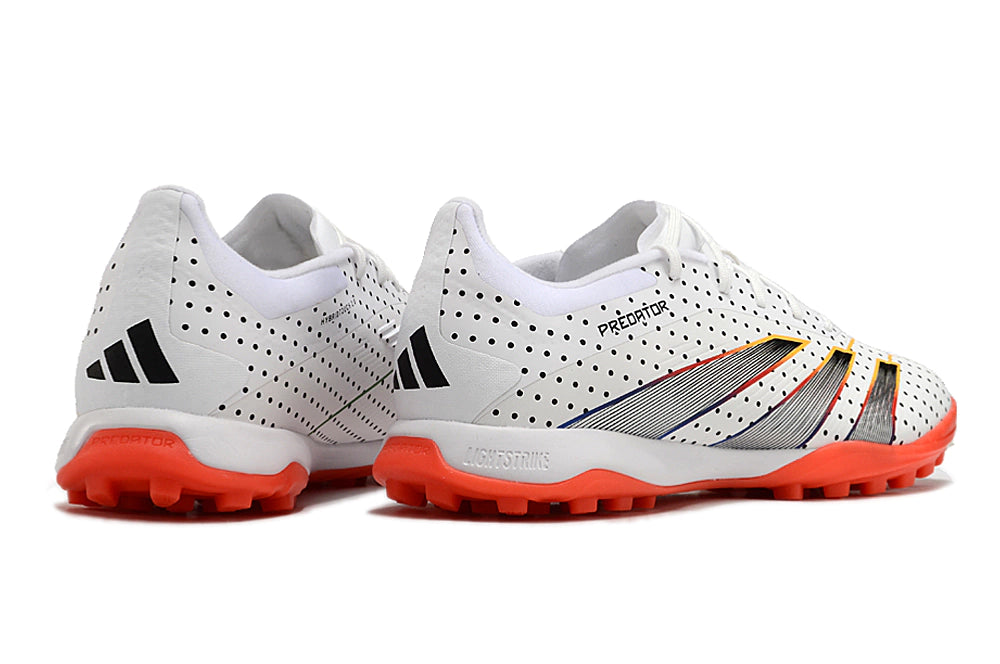Chuteira Adidas Predator PredStrike Elite Society - Preto/Laranja/Branco
