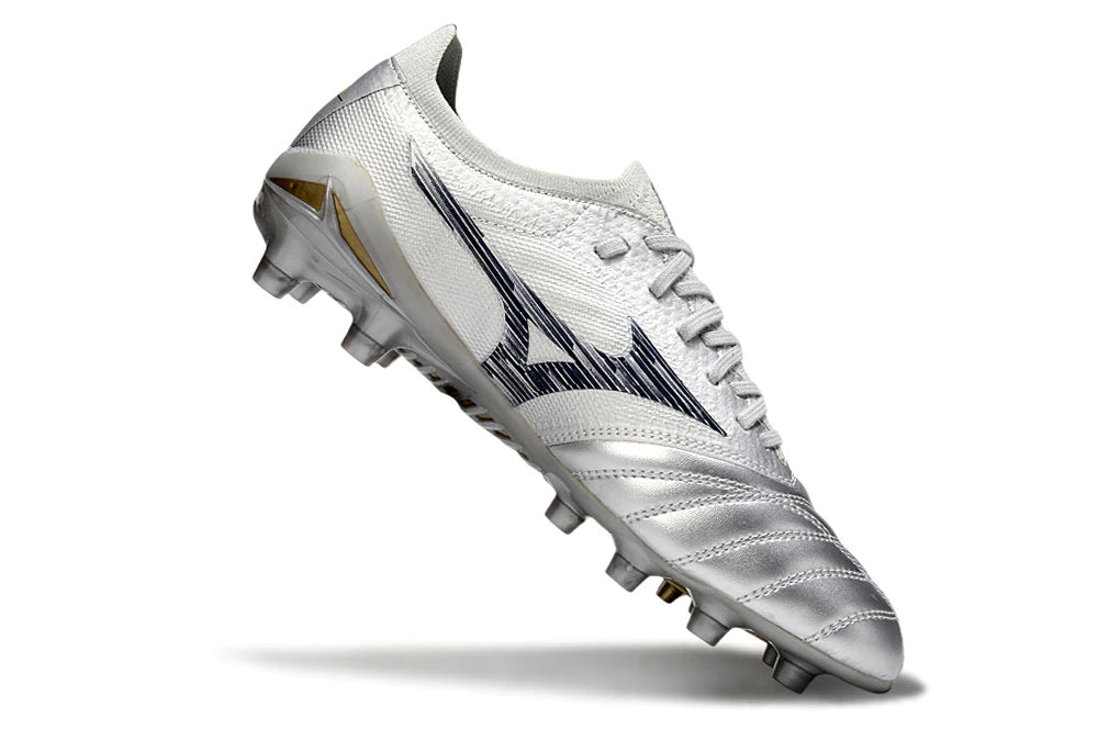Chuteira Mizuno Morelia Neo 4 Campo - Prata