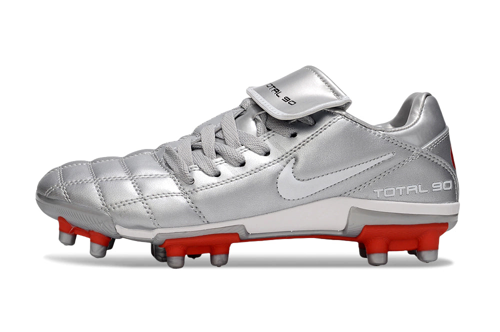 Chuteira Nike Total 90 Campo - Prata