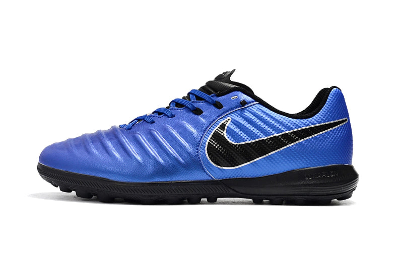 Chuteira Nike Tiempo 7 Finale Society TF - Azul/Preto