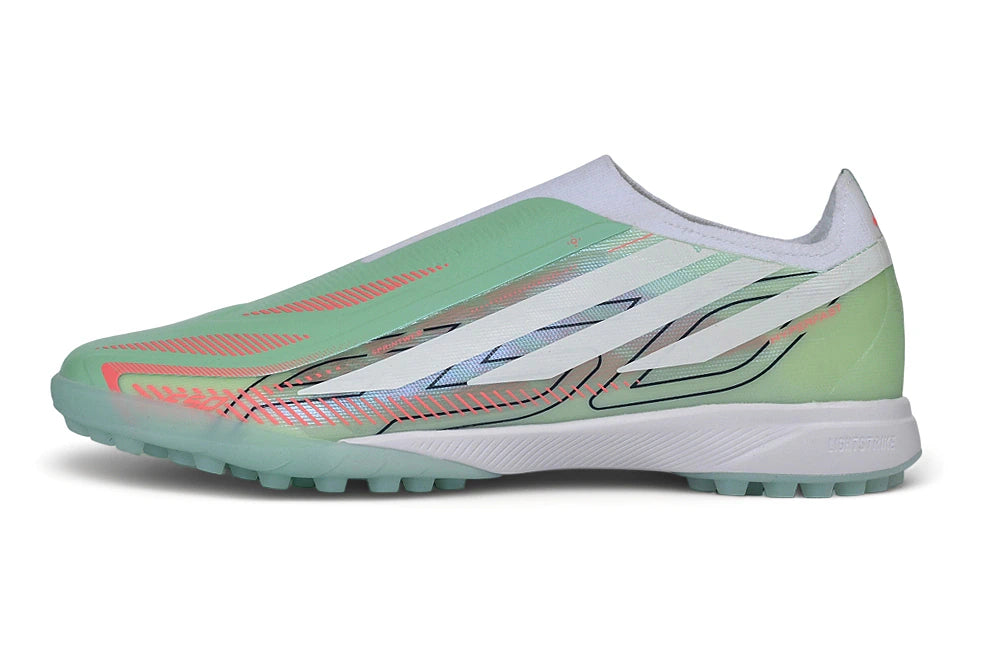 Chuteira Adidas F50 Hyperfast Laceless TF - Verde