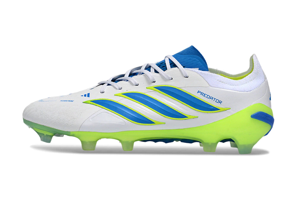 Chuteira Adidas Predator Elite 26 Campo FG - Azul/Verde
