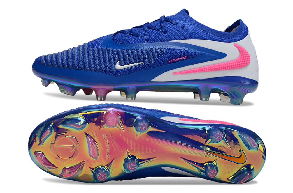 Chuteira Campo NIKE Phantom 6 Elite FG - Azul/Rosa