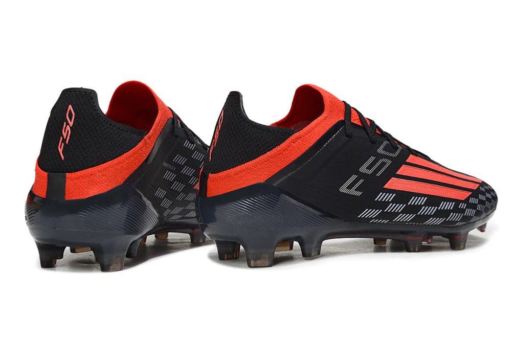 Chuteira Adidas F50 X Campo - Preto/Vermelho