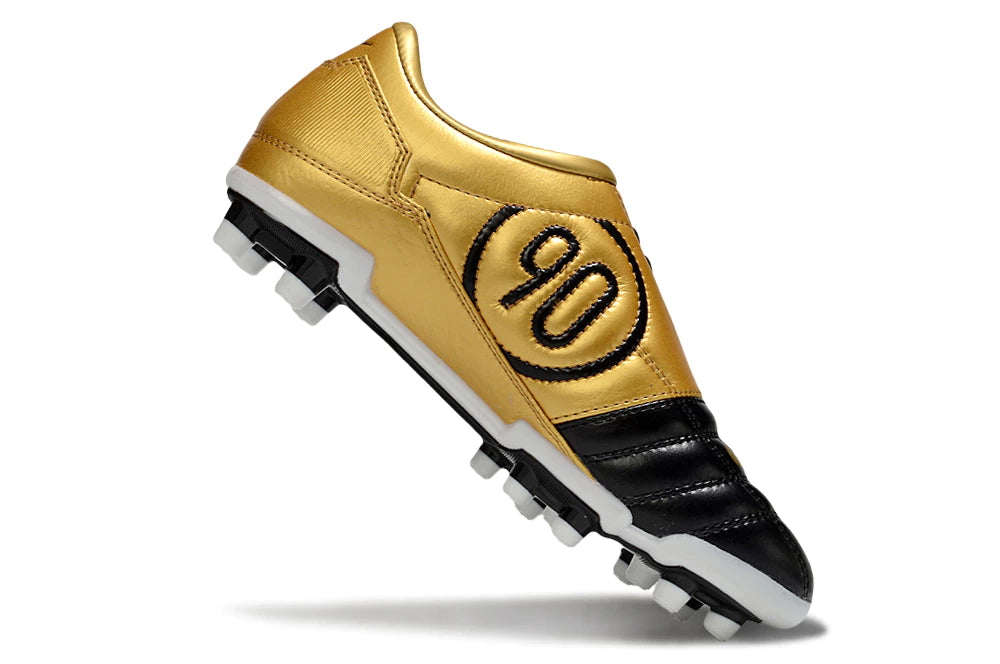 Chuteira Nike Total 90 Campo - Preto/Dourado