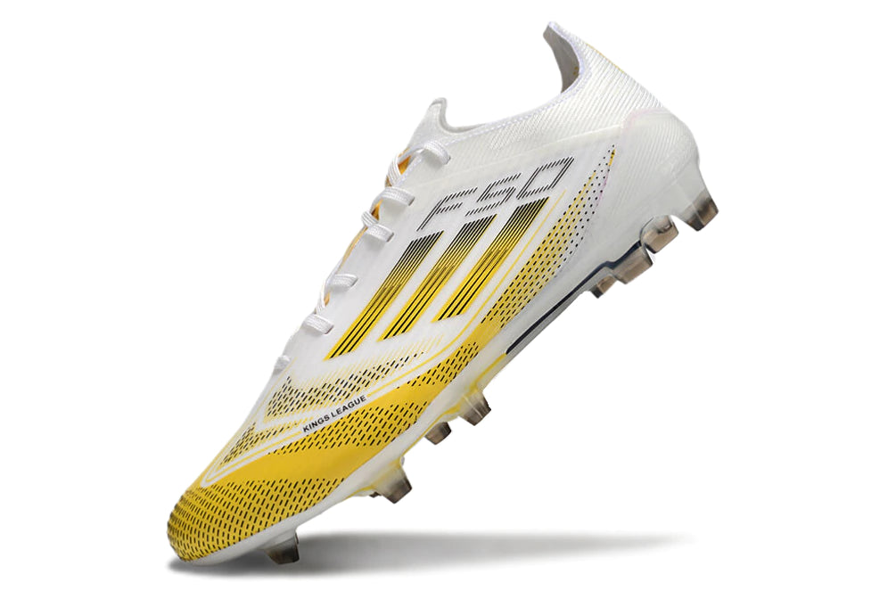 Chuteira Adidas F50 X Campo - Branco/Amarelo