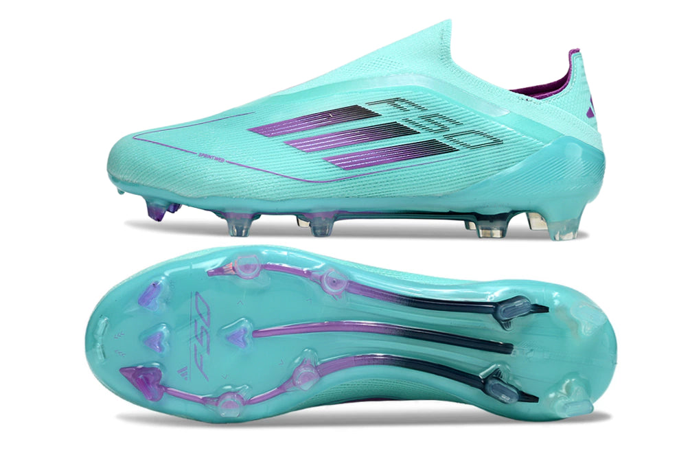 Chuteira Adidas F50 X Laceless Campo - Azul/Roxo