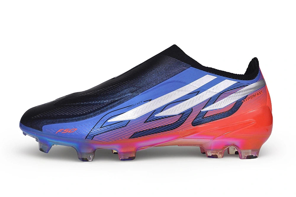 Chuteira Adidas F50 Hyperfast Laceless FG - Roxo/Preto
