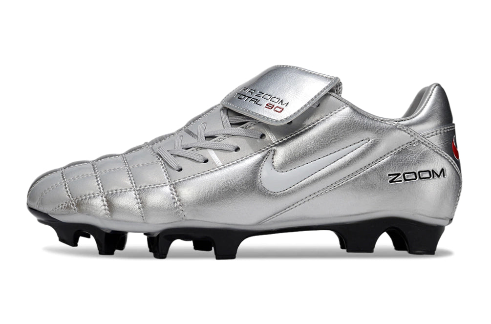 Chuteira Nike Total 90 Campo - Prata