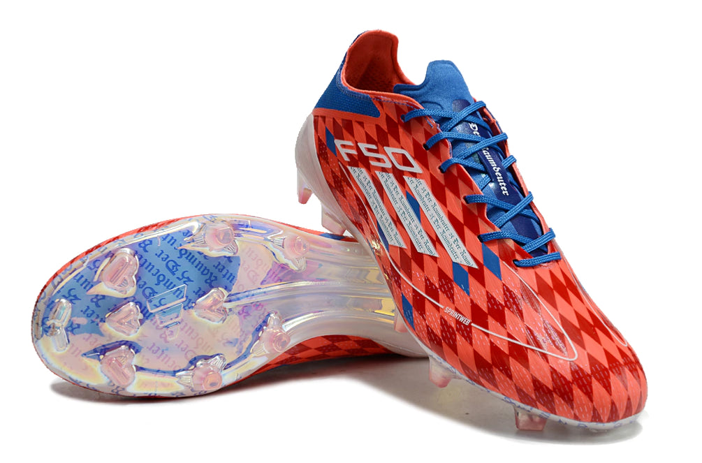 Chuteira Adidas F50 X Campo - Vermelho/Branco