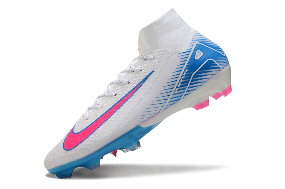Chuteira Nike Mercurial Superfly 10 Elite Campo - Azul/Rosa/Branco