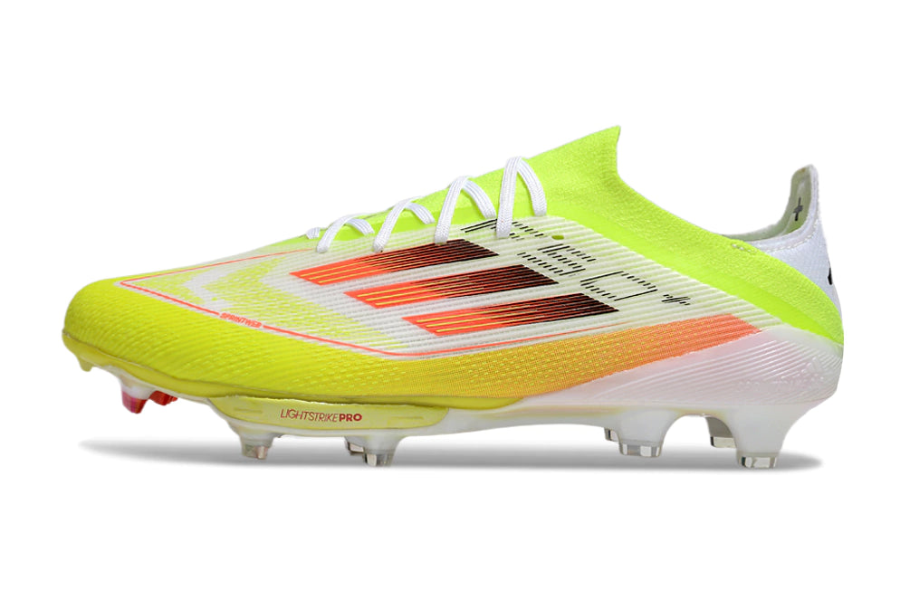 Chuteira Adidas F50.1 Elite Campo - Verde/Laranja