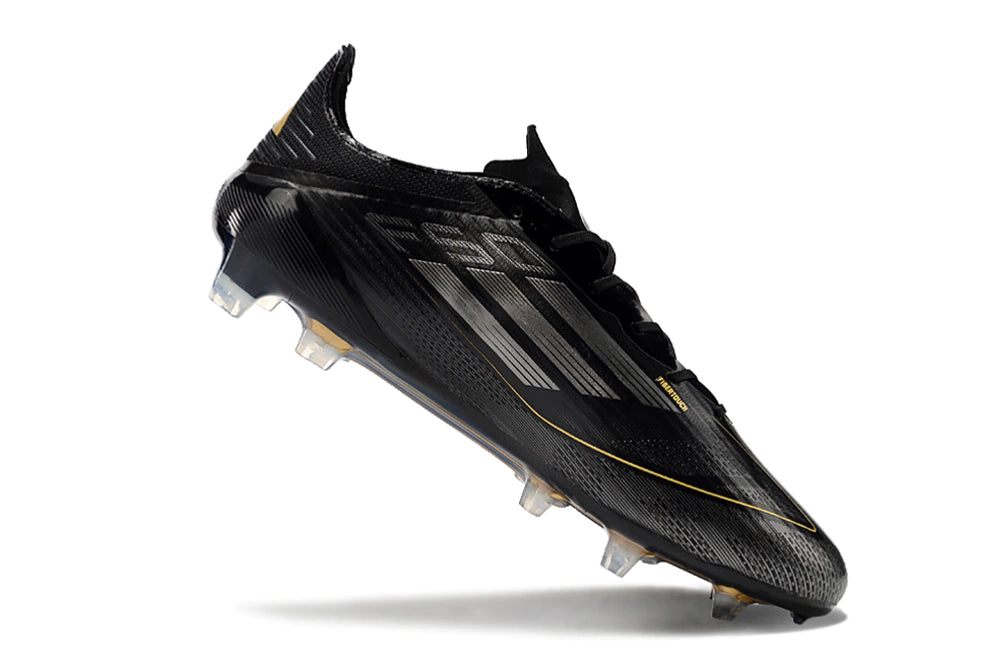 Chuteira Adidas F50 X Campo - Preto/Dourado