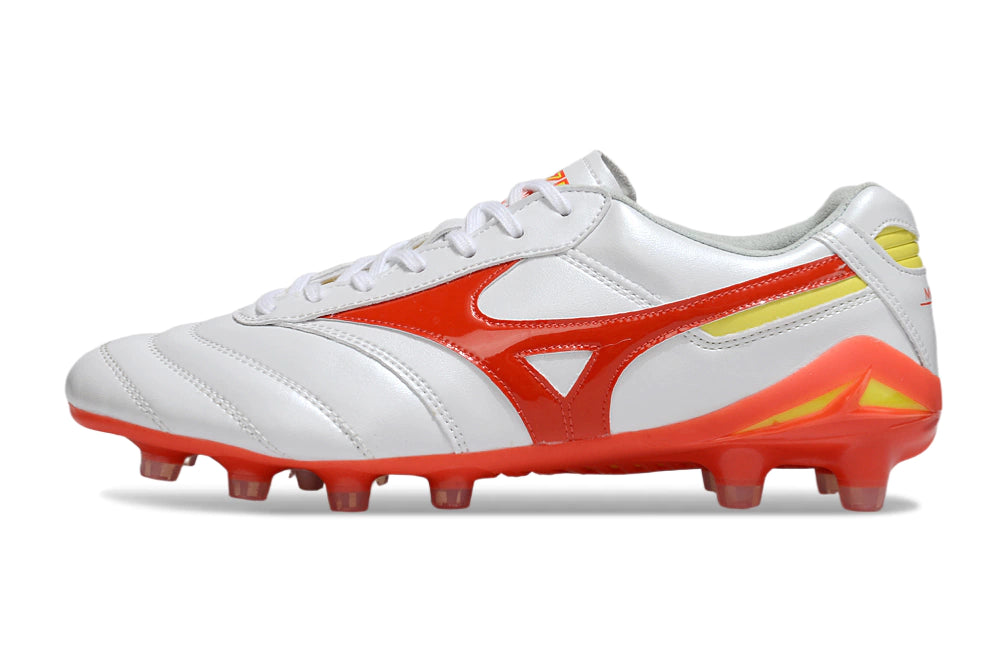 Chuteira Mizuno Morelia Neo Campo - Branco/Vermelho