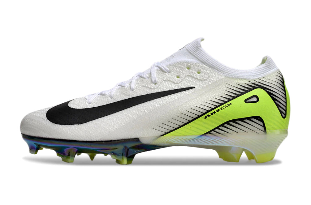 Chuteira Nike Air Zoom Mercurial Vapor 16 Elite FG - Branco/Verde/Preto