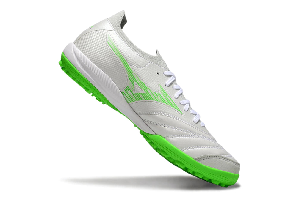 Chuteira Miuzno Morelia Neo Sala β Society - Branco/Verde