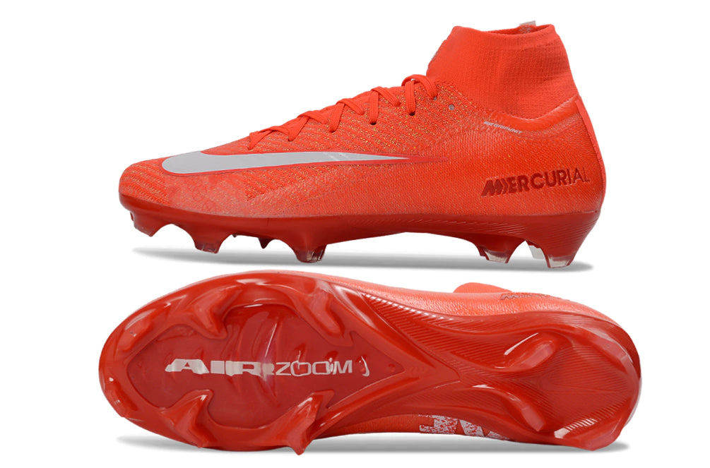 Chuteira Nike Air Zoom Mercurial Superfly 10 Elite Campo - Vermelho