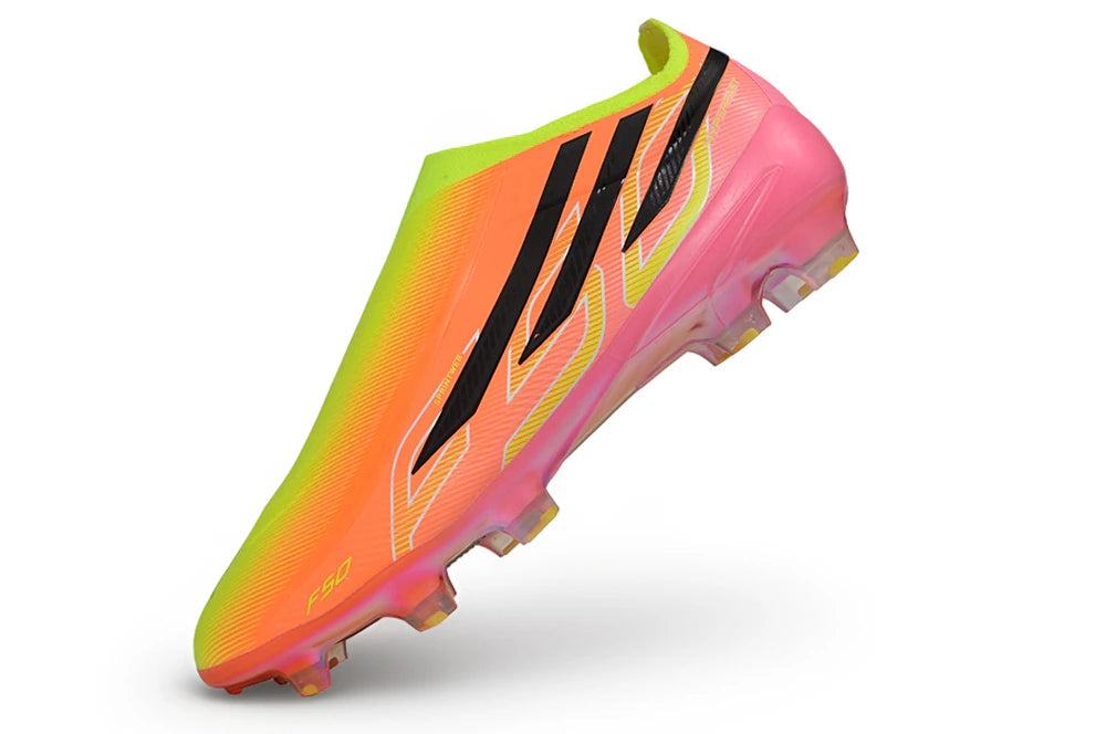 Chuteira Adidas F50 Hyperfast Laceless FG - Rosa