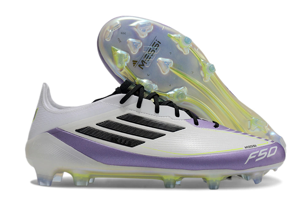 Chuteira Adidas F50 X Campo - Branco/Lilas