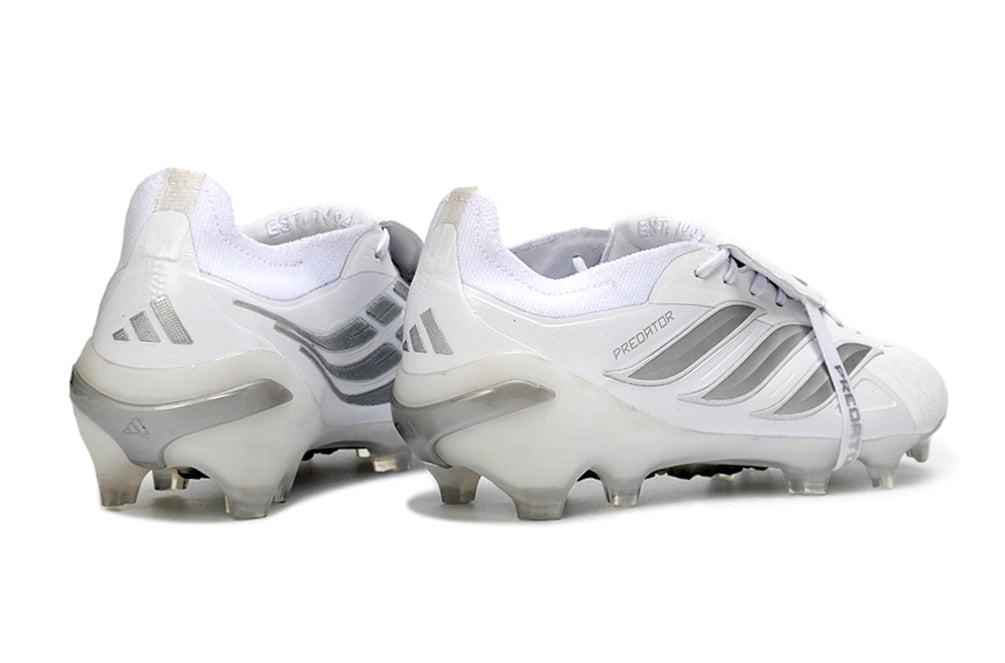Chuteira Adidas Predator Tongue 26 Elite FG - Branco