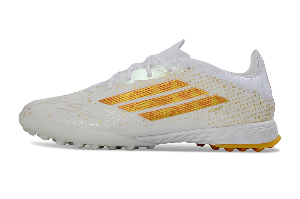 Chuteira Adidas X F50 Pro Society - Branco/Dourado