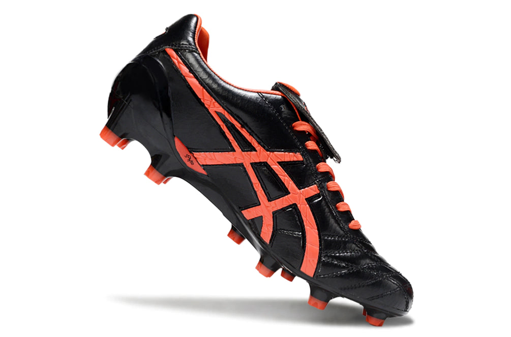 Chuteira Campo Asics Lethal Testimonial 4 IT - Preto/Vermelho
