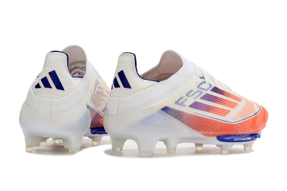Chuteira Adidas F50.1 Elite Campo - Branco/Laranja