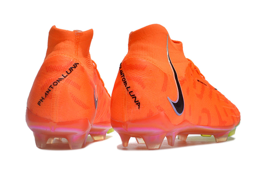 Chuteira Nike Phantom Luna Elite Campo FG - Laranja/Preto