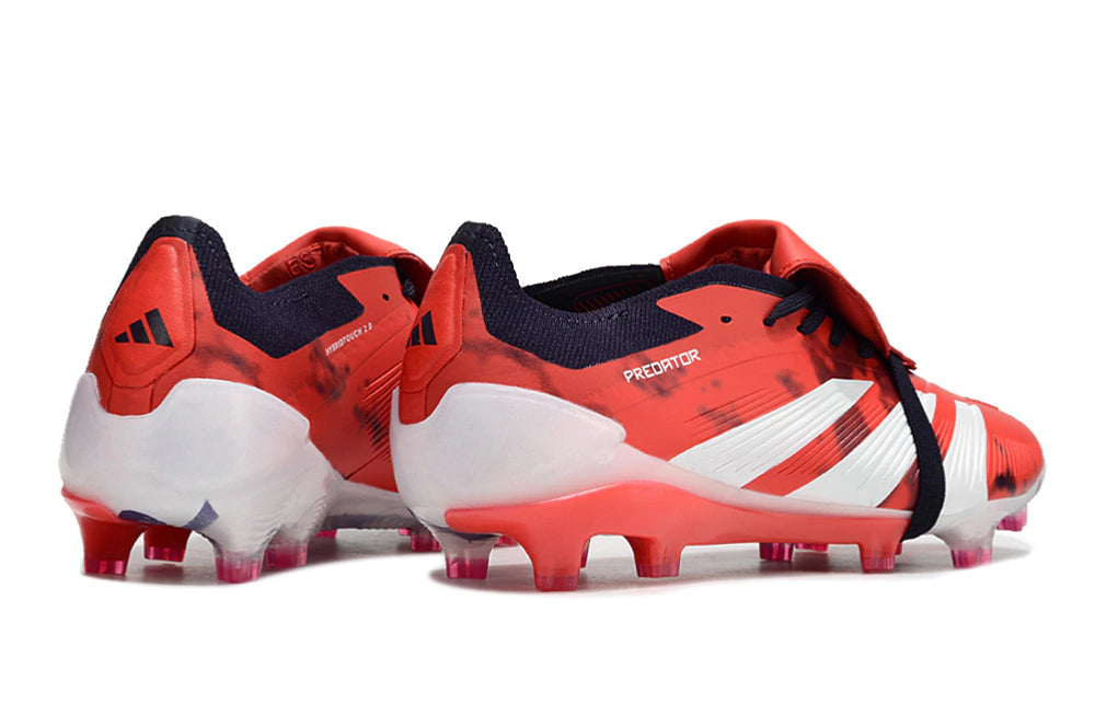 Chuteira Adidas Predstrike Elite Campo - Vermelho/Branco + Brinde