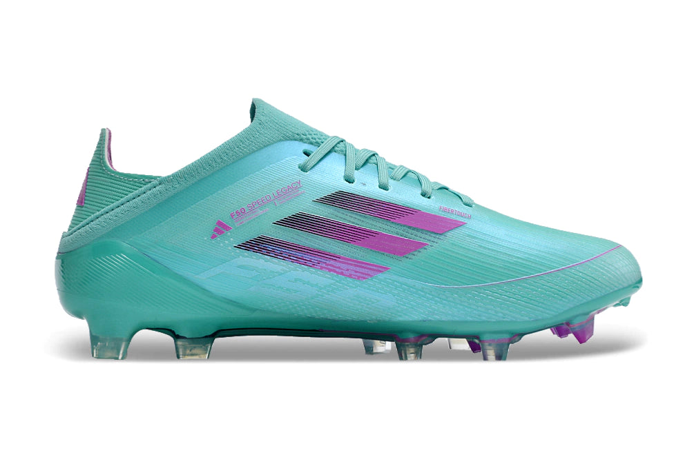Chuteira Adidas F50 X Campo - Azul/Rosa