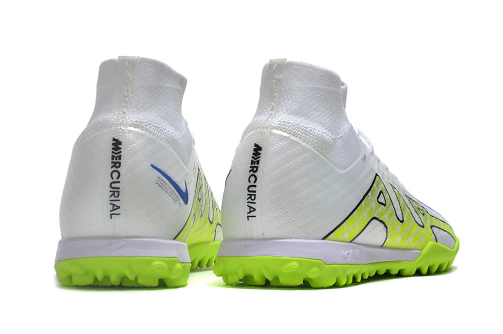 Chuteira Nike Mercurial Superfly 9 Elite Society - Branco/Verde