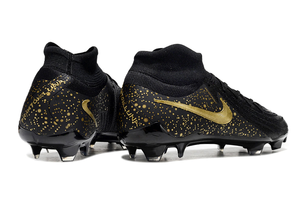 Chuteira Nike Phantom Luna 2 Elite Campo FG - Preto/Dourado