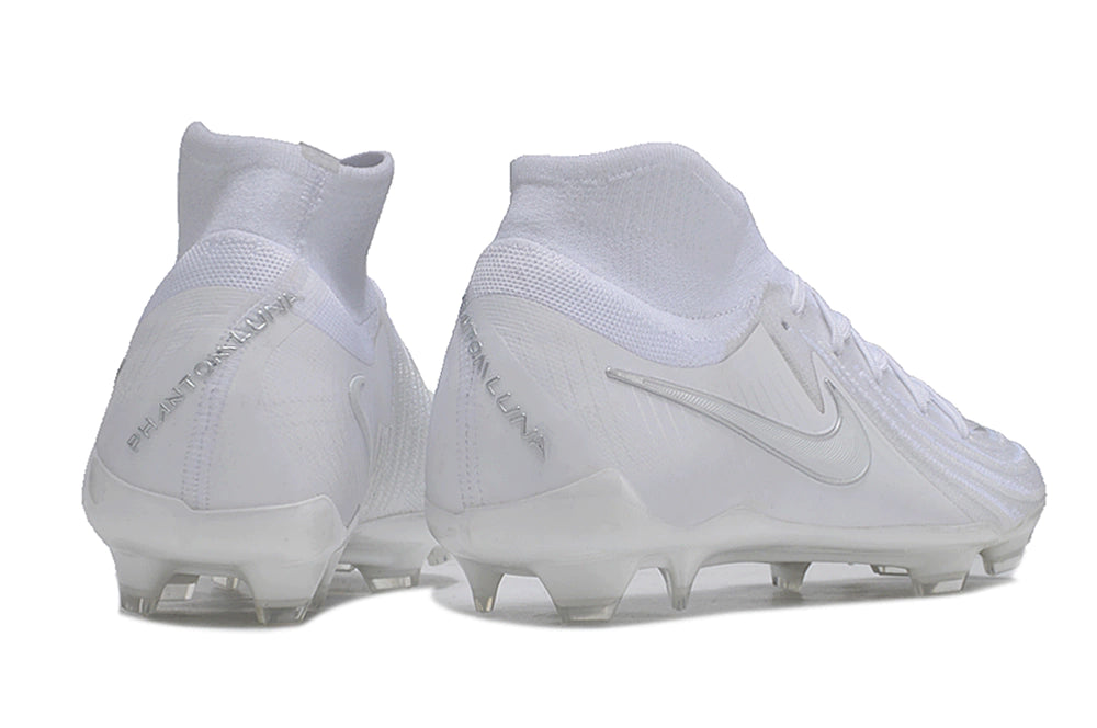 Chuteira Nike Campo Phantom Luna Elite Campo FG - All White