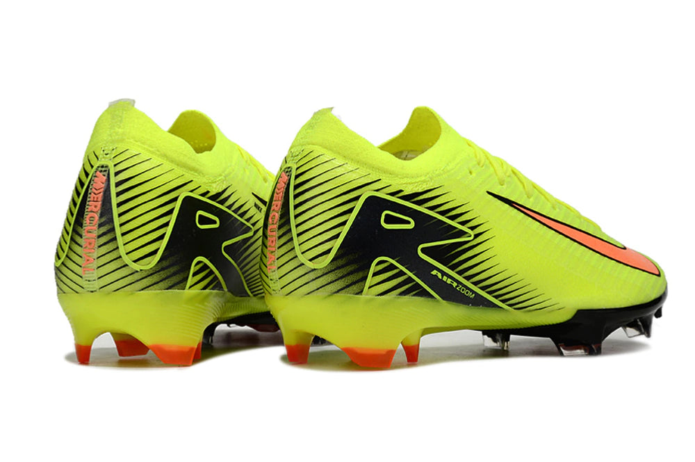 Chuteira Nike Air Zoom Mercurial Vapor 16 Elite FG - Verde/Laranja