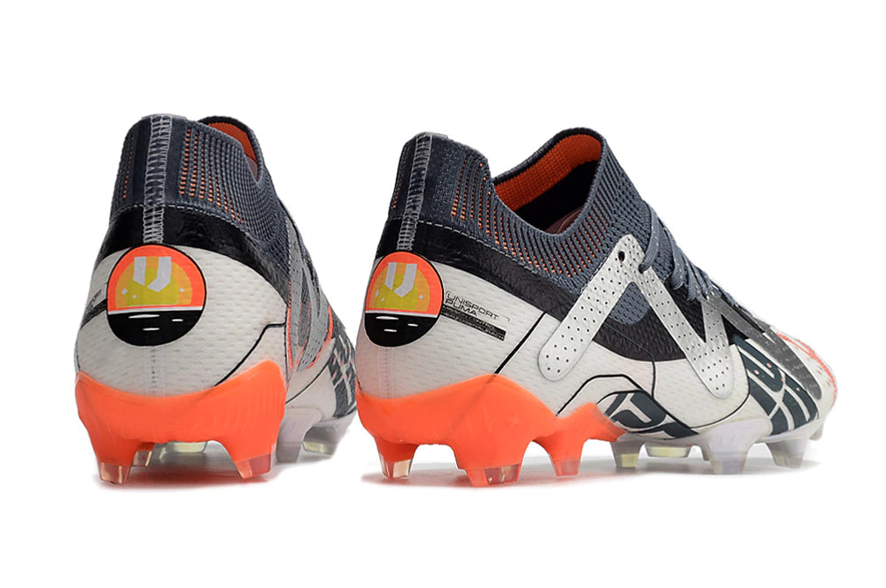 Chuteira Puma Future Ultimate FG - Branco/Laranja