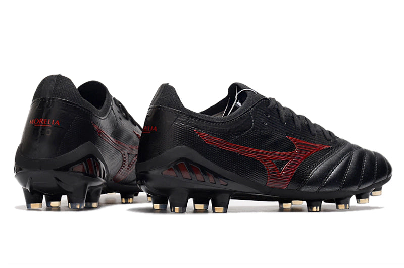 Chuteira Mizuno Morelia Neo 3 Campo FG - Preto/Vermelho