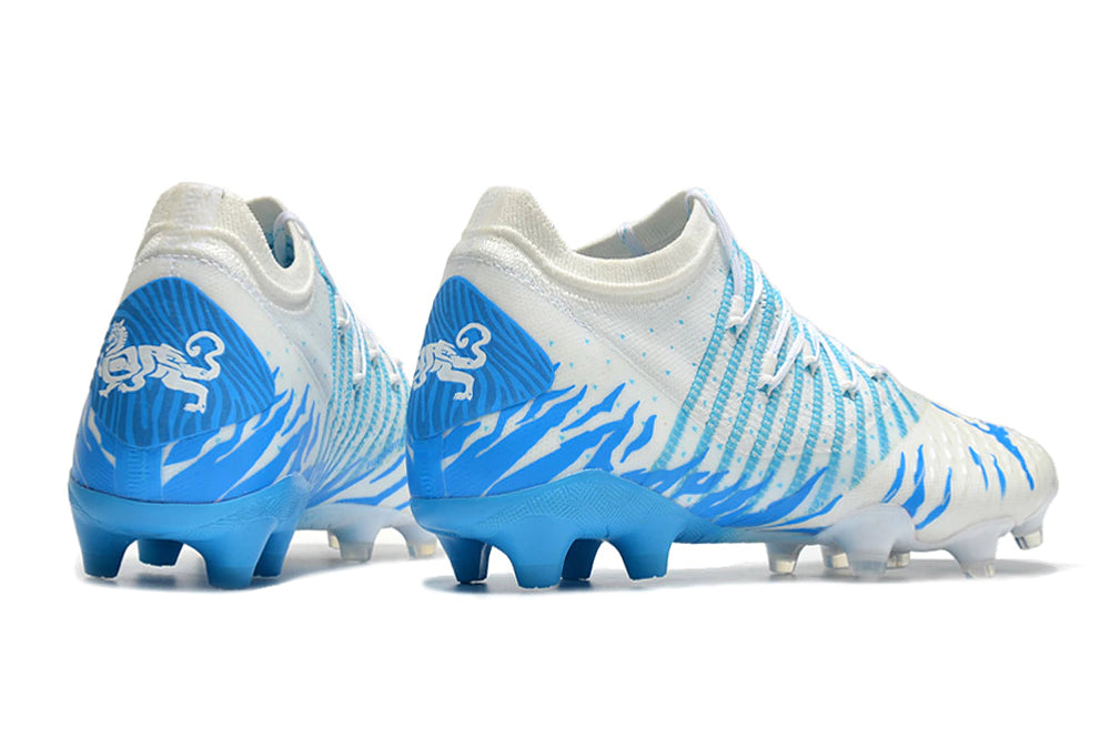 Chuteira Puma Future Z 1.4 Campo FG/AG - Branco/Azul